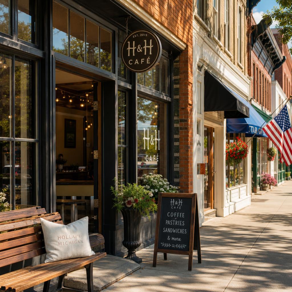 Modern Michigan business building and professional workspace